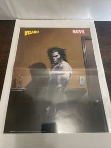 Vintage 90s double sided Wizard Poster Comics Marvel Wolverine Hellboy - Picture 1 of 2