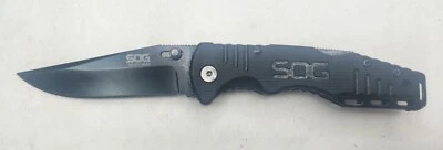Mini Navaja de Bolsillo SOG Salute Carpeta Hoja Táctica Clip Punto Manual Tridente Foto 1 de 4