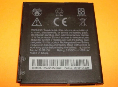 # Batería OEM BH39100 35H00167-00M para HTC VIVID G19 G20 HOLIDAY RAIDER 4G X710E Foto 1 de 2