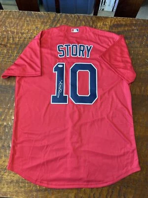 Trevor Story Signed Boston Red Sox Jersey PSA DNA Coa Autographed - Image 1 of 4