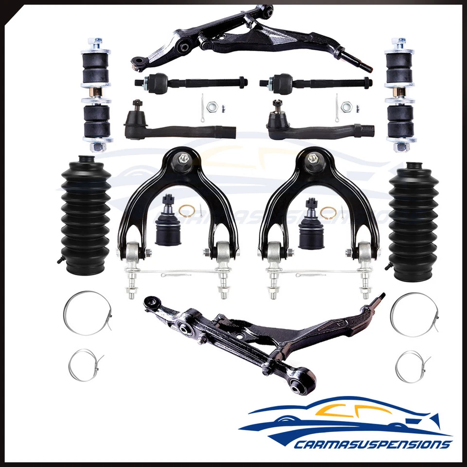 12Pieces Control Arm Tie Rod Sway Bar End Link For 1993-1997 Honda Civic Del Sol Foto 1 de 4