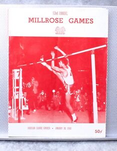 Wanamaker Millrose Games Track & Field Program 1960 Madison Square Garden NYC