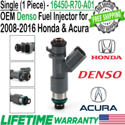 Genuine Denso x1 Fuel Injector for 2008, 09, 10, 11, 12, 2013 Acura MDX 3.7L V6 Foto 1 de 4