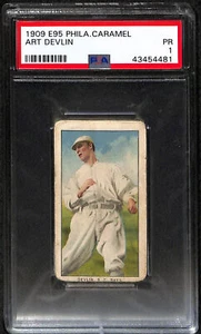 Art Devlin 1909 E95 Philadelphia Caramel PSA 1 - Bild 1 von 2