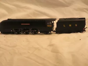 Hornby LMS 6241 HO Scale Streamlined Steam Engine and Tender - Picture 1 of 4