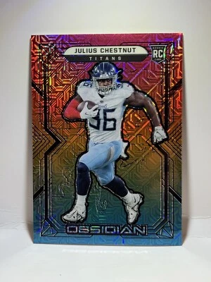 Julius Chestnut Obsidian Rainbow Mojo /5 Rookie Tennessee Titans - Image 1 of 2