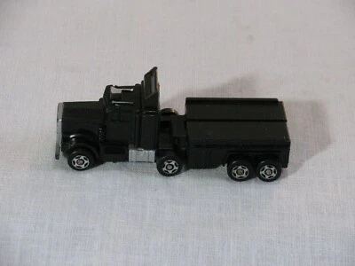 Figura de acción de colección Remco Zybots Transforming Semi Truck, negra, 1984 r Foto 1 de 4