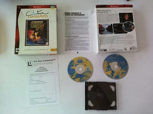 Lot Pack saga Star wars rebel assault 1 & 2 LUCASARTS PC FR Big Box carton FR - Imagen 1 de 6