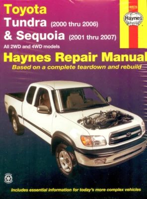Manual Toyota Tundra 2000-2006 Toyota Sequoia 2001-2007 Haynes Shop - Imagen 1 de 4
