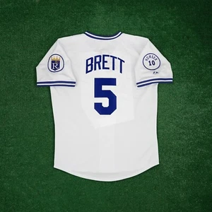 George Brett 1987 Kansas City Royals Cooperstown Men's Home White Jersey - Picture 1 of 8