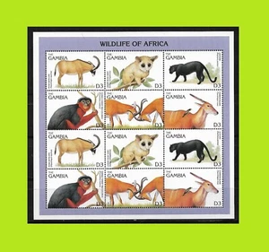 Gambia 1996 Wildlife - Miniature Sheet - MNH - Picture 1 of 2