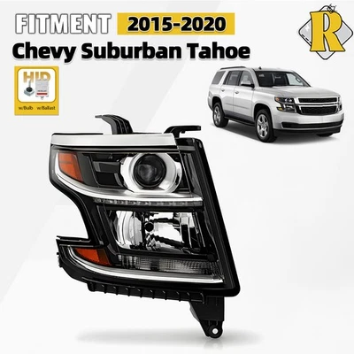 For 15-20 Chevy Suburban Tahoe HID/Xenon Headlight with Ballast Passenger Side Foto 1 de 4