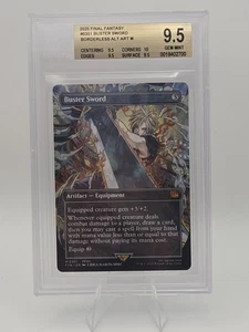 MTG Final Fantasy English Buster Sword Borderless 0351 Non-Foil BGS 9.5 - Picture 1 of 2