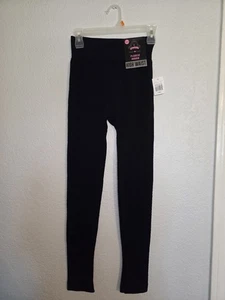 Nwt Cotton Candy Black Leggings Slim Fit Stretchy, Sz L Girls - Picture 1 of 6