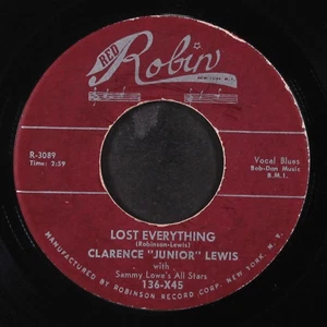 CLARENCE 'JUNIOR' LEWIS: lost everything / your heart must be made of stone 7" - Picture 1 of 2