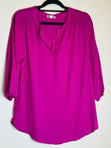 Blusa Pleione Fucsia, Mangas Globo Talla L... #p1 - Imagen 1 de 3