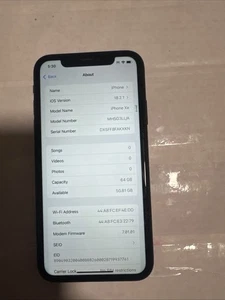 Apple iPhone XR - 64 GB - Negro (Desbloqueado).leer Descripción - Imagen 1 de 5