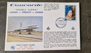 Seltener FDC Concorde doppelt geflogen, Erstflug London-Toronto-London. - Bild 1 von 4