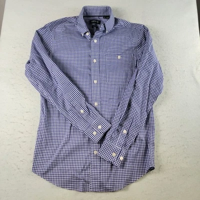 CAMISA ORVIS HOMBRE MANGA LARGA ABOTONADA TALLA S PÚRPURA BLANCO CUADROS CORTE CLÁSICO Foto 1 de 4