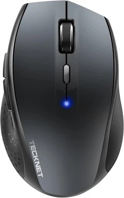 TECKNET Wireless Bluetooth Mouse, 4800 DPI Cordless Portable Mice Grey  - Image 1 of 4