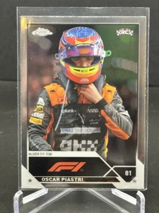 2023 Topps Chrome Formula 1 Oscar Piastri RC Rookie McLaren #41 Helmet F1 Base - Bild 1 von 2