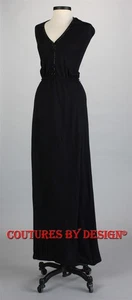 Vestido negro con cuentas St John Knits de noche Santana talla 8 nuevo con etiquetas precio de venta sugerido por el fabricante $1795 - Imagen 1 de 2