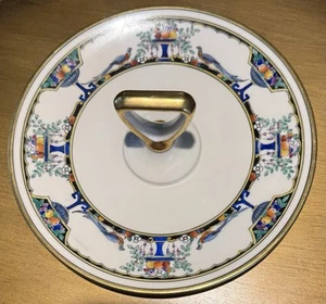 Noritake 1918 Tidbit Lemon Dish Handle Porcelain Moriage Japan Peacock Fruit Urn - Picture 1 of 11