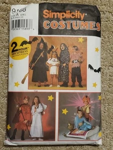 Kid's Pirate Witch Devil Angel Halloween CostumeSewing Pattern Simplicity 9168 - Picture 1 of 2