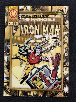 2025 Topps Chrome 漫威钢铁侠金卡金波折射器 /50 #IM-4 — 第 1/2 张图片
