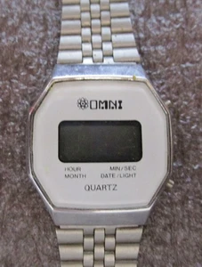 Vintage Omni Quartz LCD Digitaluhr - ungetestet - Bild 1 von 2