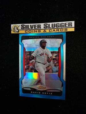 2009 David Ortiz Topps Finest Blue Refractor /399 #34 Boston Red Sox - Image 1 of 2