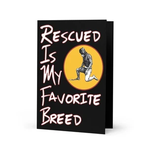 "Rescued Puppyboy" Greeting card BDSM Pet Play Furry Kinky Sex Domme - Picture 1 of 4