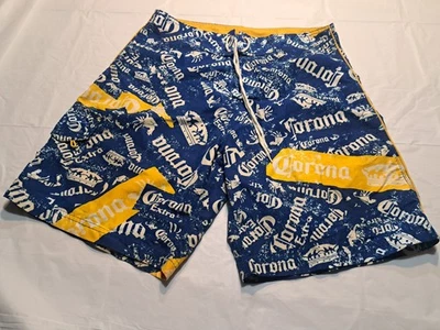 Corona Swim Trunks  Size Large  No Size Tag  Has Drawstring And Pocket Beer  - Image 1 of 4