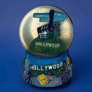 Hollywood Hills Mini Glitter Globe Scenery Movies Camera Hollywood & Vine NEW - Picture 1 of 6