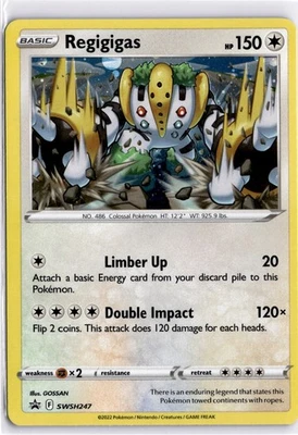 Regigigas - SWSH247 (Cosmos Holo) Promo SWSH: Sword & Shield Promo Cards SWSH247 - Image 1 of 2