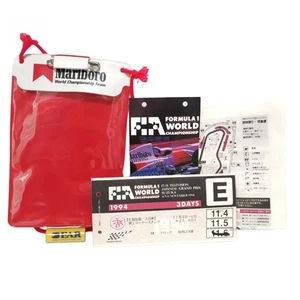 Lot de billets GP du Japon F1 1994 Stub (Suzuka) et pochette Marlboro Formule 1 FIA rare - Photo 1/9