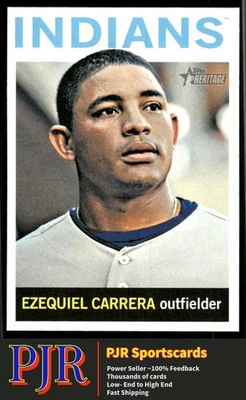 Ezequiel Carrera 2013 Topps Heritage #362 Cleveland Indians - Image 1 of 2