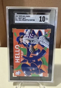 2023 Topps BIG League BRETT BATY *ROOKIE ROLL CALL WILDSTYLE* graded SGC 10 - Picture 1 of 3