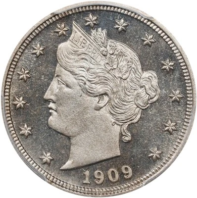 Liberty Head (V) Nickel 1909 PCGS Proof-66 CAC! Superb Gem PQ Proof! Stunning! - Image 1 of 4