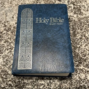 Bibel KJV Vintage 1976 Riesendruck roter Buchstabe Regentschaft 883B King James - Bild 1 von 12