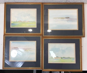 Collection of Original Watercolour Paintings Signed by Artist Stirra? 13.5x11.5" - Picture 1 of 6