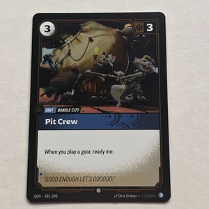 Lámina común Pit Crew 091/298 Riftbound League of Legends Origins casi nueva - Imagen 1 de 2