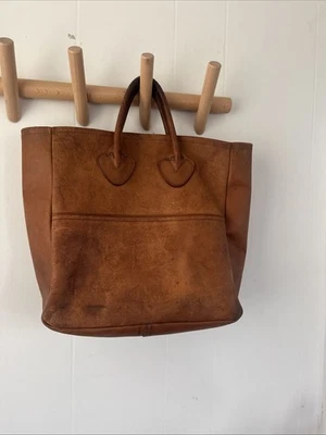 Vintage LL Bean leather Tote - Image 1 of 4