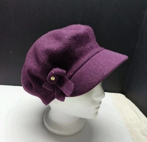 Betmar New York Women’s Wool Blend Hat With Bow Purple - Picture 1 of 12