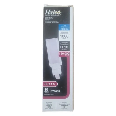 Halco 81146 10W 5000K LED Bypass Plug-in Horizontal Lamp PL LED Equals 26W NEW - Image 1 of 4