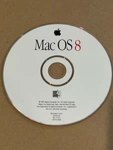 Apple Mac OS 8 Install CD Version 8.0 1997 CD ROM Disc ONLY 691-1773-A - Picture 1 of 2