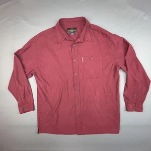 Camicia impermeabile uomo grande marrone bottoni microfibra spazzolata casual outdoor - Foto 1 di 8