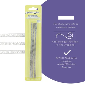 Pulsera de alambre Beadalon patrón plano para hacer joyas artesanías 3 piezas elige diseño - Imagen 1 de 16