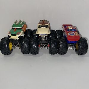 Hot Wheels Monster Truck Lot Of 3 Bowser Mario Donkey Kong Die Cast 1:64