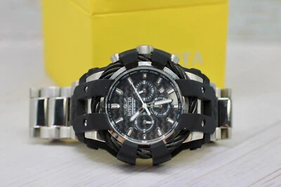 Reloj Invicta 26669 Bolt 50 mm cuarzo cronógrafo esfera negra con estuche para hombre Foto 1 de 4